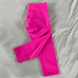 Lululemon yoga leggings, pink, size 8